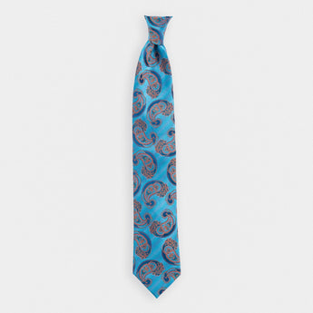 Steven Land | 100% Silk | Palme Paisley Tie & Pocket Square