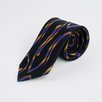 Steven Land | 100% Silk | Retro Tie & Pocket Square