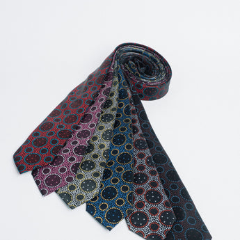 Steven Land | 100% Silk | Tula Dot Tie & Pocket Square