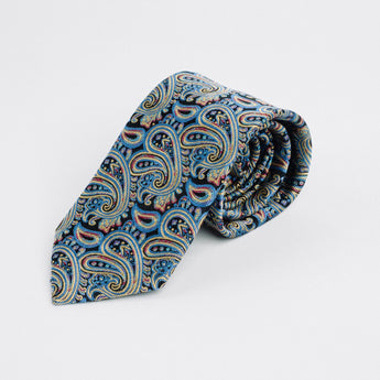 Steven Land | 100% Silk | Ornate Paisley