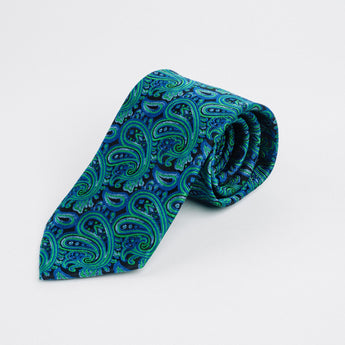 Steven Land | 100% Silk | Ornate Paisley