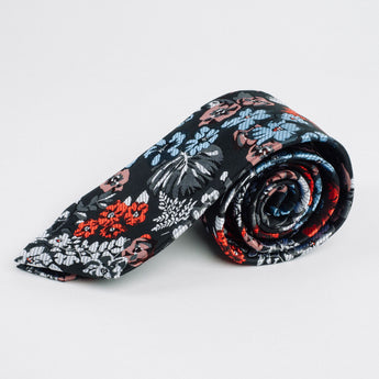 Steven Land | 100% Silk | Floral Tie & Pocket Square