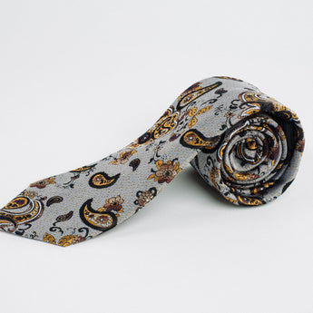 Steven Land | 100% Silk | Classic Paisley Tie & Pocket Square