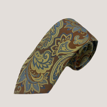 Bulgarian Heritage Pattern Tie & Pocket Square for Men | Made of 100% Silk