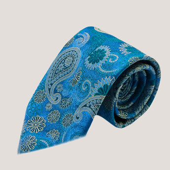 Paisley Sophistication Tie & Pocket Square 100% Silk for Men