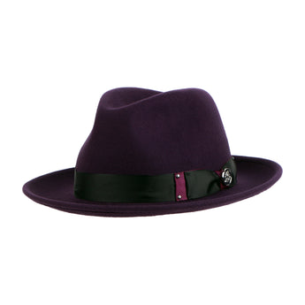 The Brooklyn Fedora | Felt Hat | Blackberry