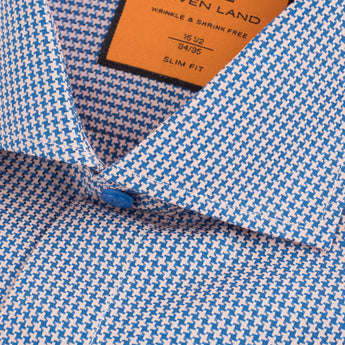 The Perry Dress Shirt | Angled French Cuff & Spread Collar | Navy