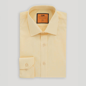 4 Way Stretch Travel Dress Shirt | Barrel Cuff | Point Collar | Slim Fit | Peach