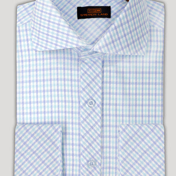 Steven Land Dress Shirt  | Trim and Classic Fit | Arlo 100% Cotton | Color Green