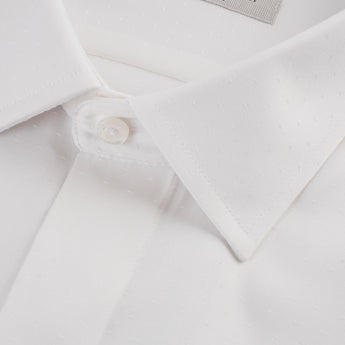 The Finley Dress Shirt | French Cuff & Point Collar | Pearl