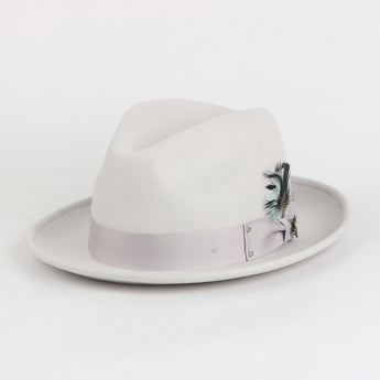 The Ayden Fedora | Felt Hat | Winter White