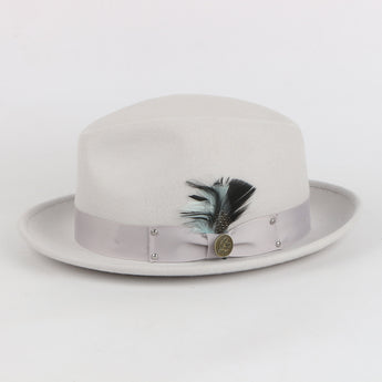 The Ayden Fedora | Felt Hat | Winter White