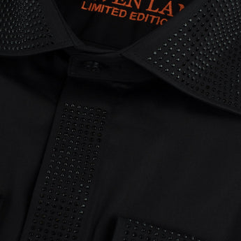 Limited Edition Crystal Dress Shirt | Black