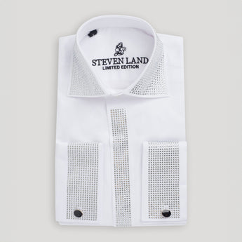 Limited Edition Crystal Dress Shirt Color | White