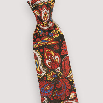 The Paisley Flair Silk Tie | 100% Silk