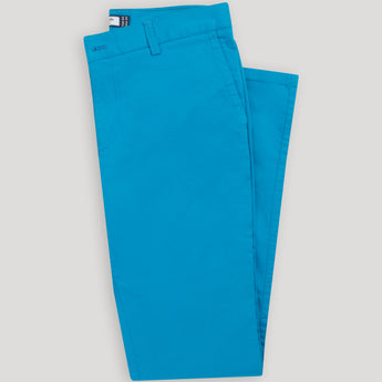 Everyday Pants | Modern Fit | 100% Cotton | Stretch | Tapered Bottom | Color: Turquoise