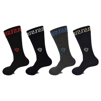 Verona Dress Socks | Set of 4 pairs Black