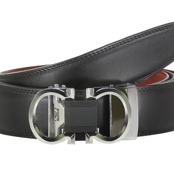 Steven Land Belt | Genuine Leather | Buckle with Clip | Black