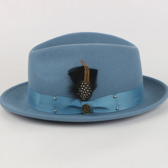 The Ayden Fedora | Felt Hat | Agave Blue