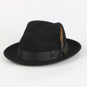 The Ayden Fedora | Felt Hat | Black