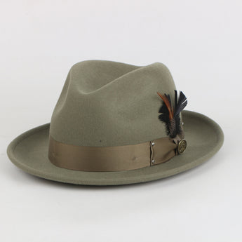 The Ayden Fedora | Felt Hat | Olive