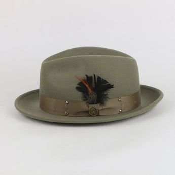 The Ayden Fedora | Felt Hat | Olive