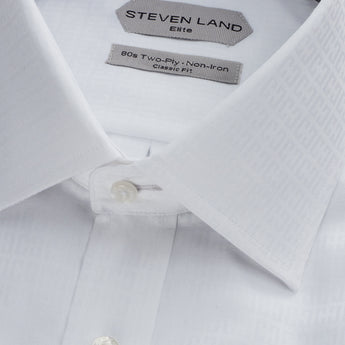 The Romeo Dress Shirt | Elite Collection  | Double Woven Cotton | French Cuff | White