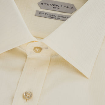 The Romeo Dress Shirt | Elite Collection | Double Woven Cotton | French Cuff | Cream