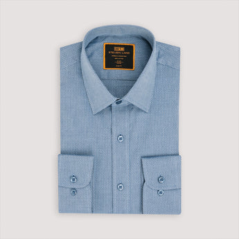 The Silo Dress Shirt | Classic Collar | Adjustable Rounded Barrel Cuff | 100% Cotton