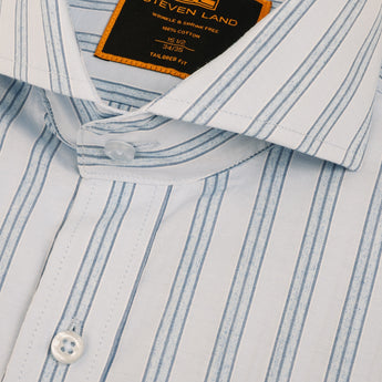 The Lorenzo Dress Shirt | Cutaway Collar | Angled French Cuff | 100% Cotton