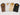 Group photo of paisley dress shirts including the following colors: brown, white, gold, and black