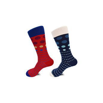 Macro and Micro Dot Dress Socks | Set of 2 Pairs