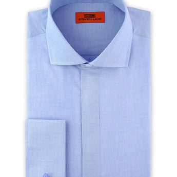 Dress Shirt | DC1942 | Classic Fit | Cotton blend | Spread Collar | French Square Cuff | Blue