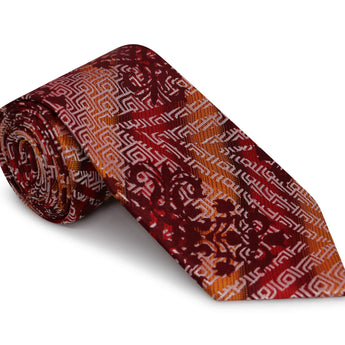 Steven Land Big Knot Tie |100% Silk | ornamental Tie & Pocket Square