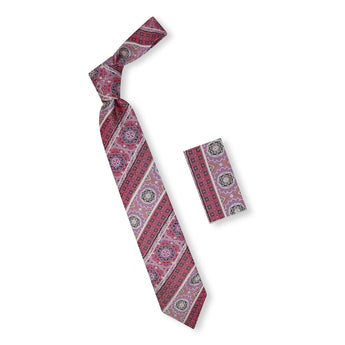 Steven Land Big Knot Tie |100% Silk | Taj Tie & Pocket Square