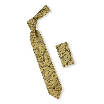 Steven Land Big Knot Tie |100% Silk | Reef Tie & Pocket Square