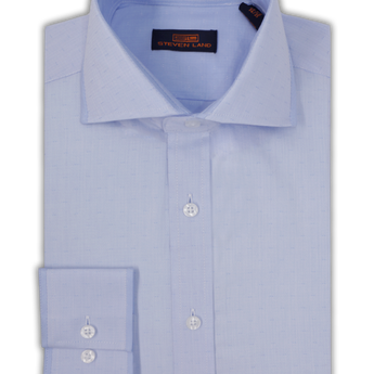 Steven Land Dress Shirt | Piccadilly | Spread Collar | Button Placket | 100% Cotton