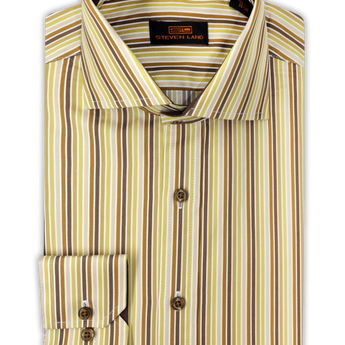 Steven Land Dress Shirt | Frasier | Semi Spread Collar | 80s-Two ply 100% Cotton.