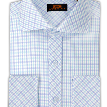 Steven Land Dress Shirt  | Trim and Classic Fit | Arlo 100% Cotton | Color Green