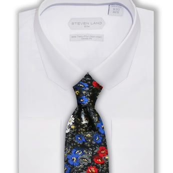 Steven Land |Monaco | Mitered Dress shirt | DS267 | WHITE