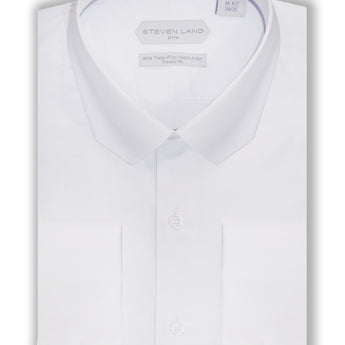 Steven Land |Monaco | Mitered Dress shirt | DS267 | WHITE