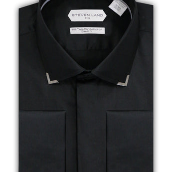 Steven Land |Sterling | End Tip Dress shirt | DS272 | BLACK