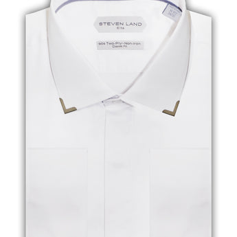 Steven Land |Sterling | End Tip Dress shirt | DS272 | WHITE