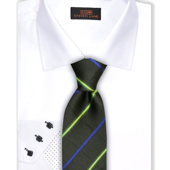 Steven Land | Royale | Dress Shirt for Men | DS308 | Black