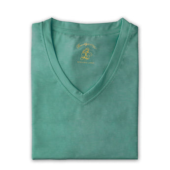 Steven Land | T-Shirt | V – Neck | Brushed Ultra Soft | Green