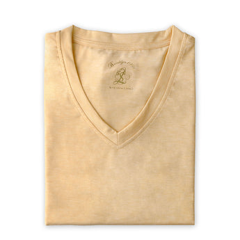 Steven Land | T-Shirt | V – Neck | Brushed Ultra Soft | Tan