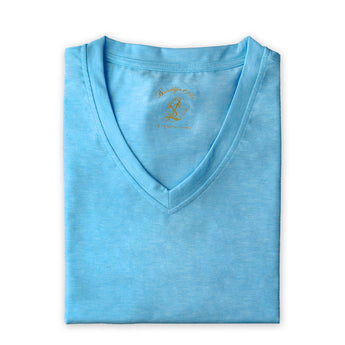 Steven Land | T-Shirt | V – Neck | Brushed Ultra Soft | Turquoise