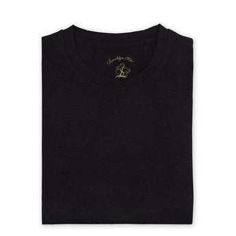 Steven Land | T-Shirt | Crew Neck | Brushed Ultra Soft | Black