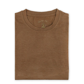 Steven Land | T-Shirt | Crew Neck | Brushed Ultra Soft | Brown