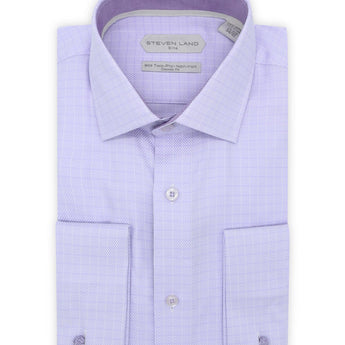 Steven Land Elite | Non Iron Weave Check Dress Shirt